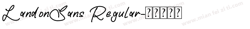 LandonSans Regular字体转换